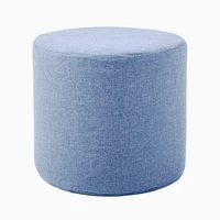 Sunbrella® Indoor/Outdoor Cast Round Pouf | West Elm