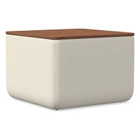 Upholstered Square Storage Ottoman | West Elm