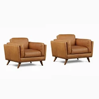 Zander Leather Chair | West Elm