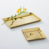 Foundations Polished Brass Metal Trays | West Elm