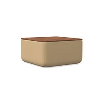 Upholstered Square Storage Ottoman | West Elm