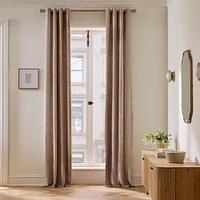 European Flax Linen Blackout Grommet Curtain | West Elm