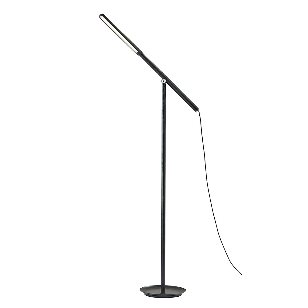 ADS360 Gravity LED Floor Lamp, Black Ash Wood