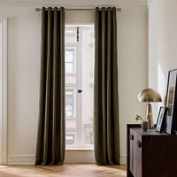 European Flax Linen Blackout Grommet Curtain | West Elm