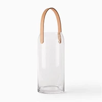 Landon Glass & Leather Lanterns | West Elm