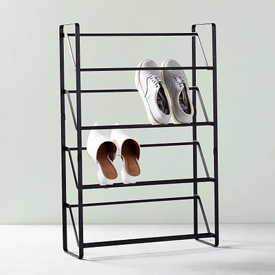 Yamazaki Slim Shoe Rack, Black