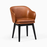 Wayne Leather Dining Arm Chair | West Elm