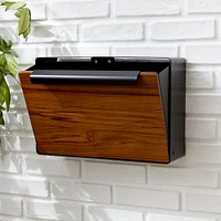 Modern Steel & Teak Mailbox | West Elm