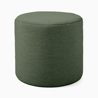 Sunbrella® Indoor/Outdoor Canvas Round Pouf | West Elm