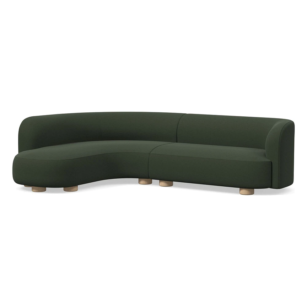 Laurent 2-Piece Wedge Chaise Sectional (111.5") | West Elm