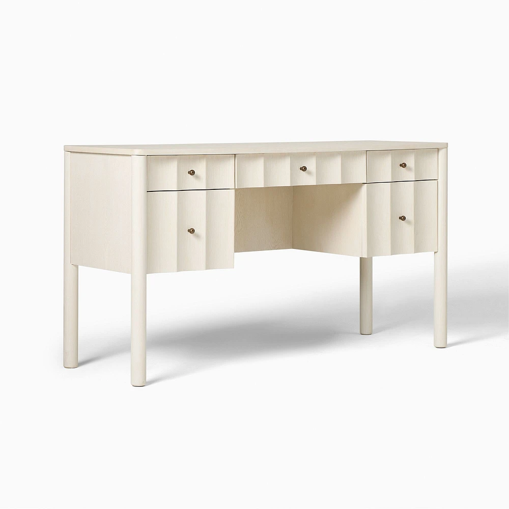 Scalloped Storage Desk (56") | West Elm