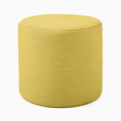 Sunbrella® Indoor/Outdoor Canvas Round Pouf | West Elm