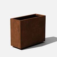 Veradek Corten Steel Indoor/Outdoor Tall Planters | West Elm