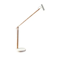 ADS360 Crane LED Desk Lamp, Natural Ash Wood/White