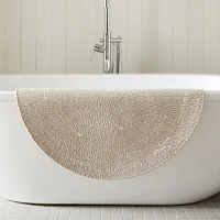 Space-Dyed Round Bath Mat | West Elm