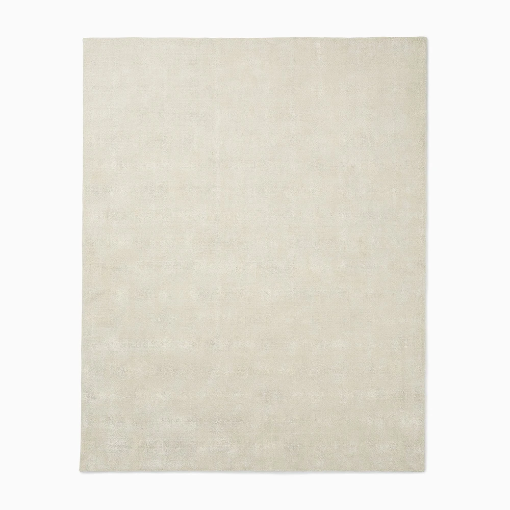 Chip & Dent: Glimmer Handwoven Wool Rug, 6x9, White