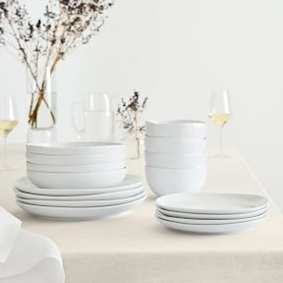 Organic Dinnerware Dinnerware BOM  White  Set of 16