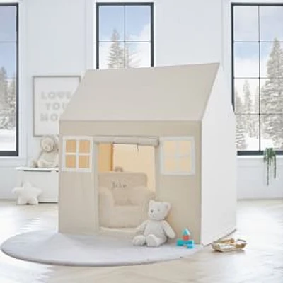 Large Basic Playhouse, Natural & White, WE Kids