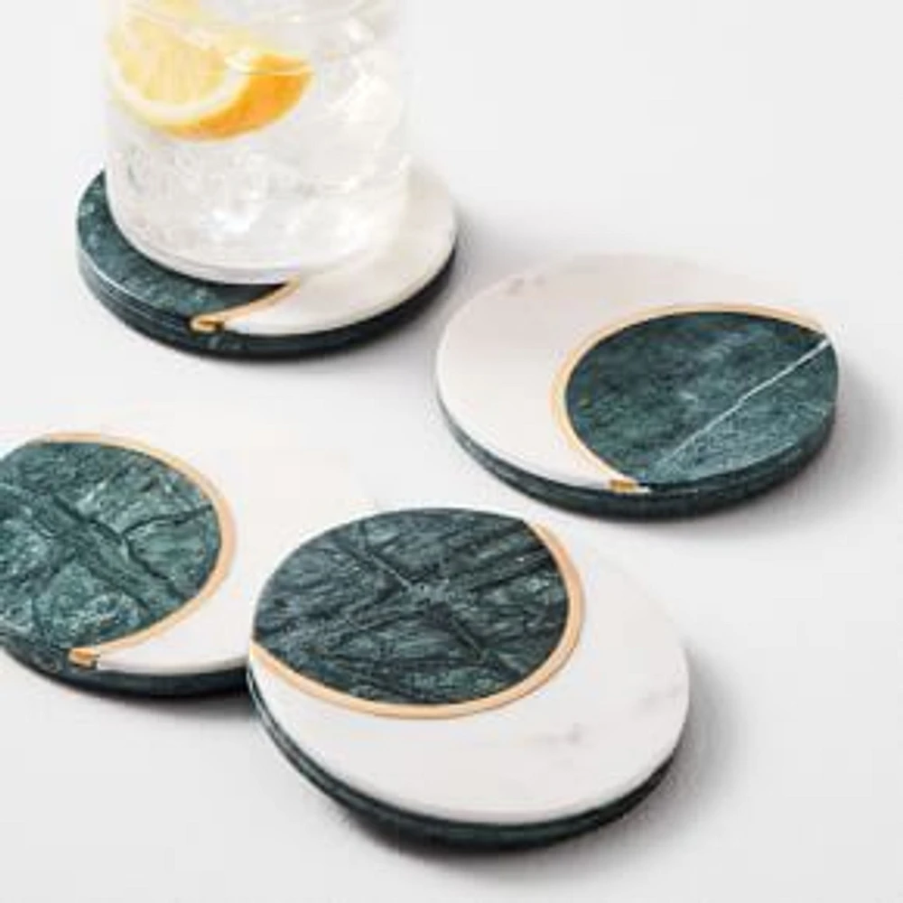 Marble Moon Coasters, Set of 4