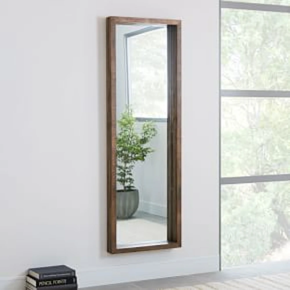 Emmerson® Reclaimed Wood Floor Mirror, 24"Wx72"H