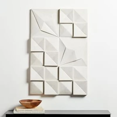 Lava Ash Tile Wall Art, 36”W x 24”H