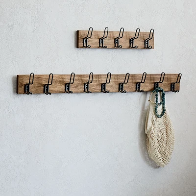 Industrial Hook Rack, Entryway Organization | West Elm