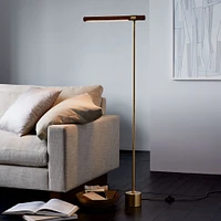 Linear Wood LED Floor Lamp | West Elm