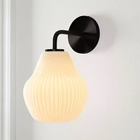 Sculptural Ribbed Sconce | West Elm