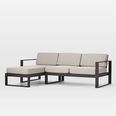 Portside Aluminum Outdoor 2-Piece Chaise Sectional (89") | West Elm