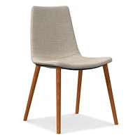 Slope Upholstered Dining Chair - Wood Legs | West Elm