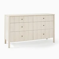 Chip & Dent: Scalloped 6 Drawer Dresser, Soft Chalk, WE Kids