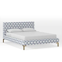 Upholstered Platform Bed - Metal Legs | West Elm