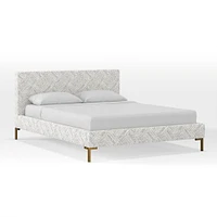 Upholstered Platform Bed - Metal Legs | West Elm