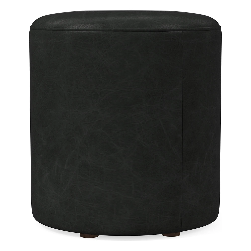 Isla Leather Ottoman | West Elm