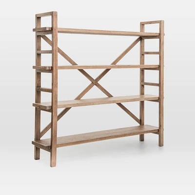 Reclaimed Pine Wood Bookshelf | West Elm