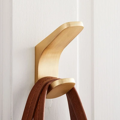 Mid-Century Contour Double Towel Hook | West Elm