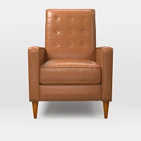 Rhys Mid-Century Leather Recliner | West Elm