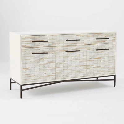 Wood Tiled Buffet Table | West Elm