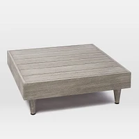 Portside Low Outdoor 31 Square Coffee Table, Weatherd Gray