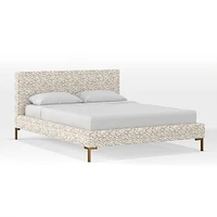 Upholstered Platform Bed - Metal Legs | West Elm