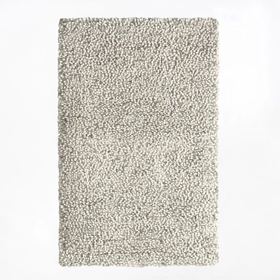 Chip & Dent: Bello Shag Wool Rug, 5x8, Natural