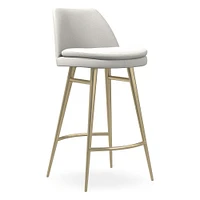 Finley Leather Counter Stool | West Elm