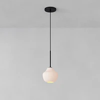 Sculptural Ribbed Pendant | West Elm