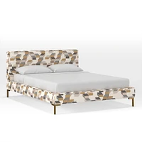 Upholstered Platform Bed - Metal Legs | West Elm