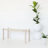 Jute Capsule Bench, Maple