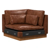 Build Your Own - Harmony Leather Sectional | West Elm