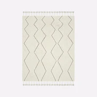 Chip & Dent: Souk Shag Wool Rug 6x9, Natural