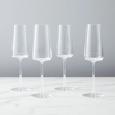 Horizon Lead-Free Crystal Champagne Flute Sets | West Elm