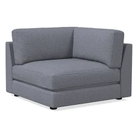 Open Box: Haven Left Arm Bumper Chaise, Trillium, Performance+ Basket Slub, Pearl Gray, Concealed Support