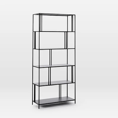 Profile 34" Wide Bookcase, Dark Bronze